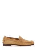 Loafers Tods Beige with Embossed Logo and Stud Details on the Back in Leather for Women Calf