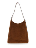 Shoulder Bag Romy with Adjustable Suede Strap Brown Women Bovine