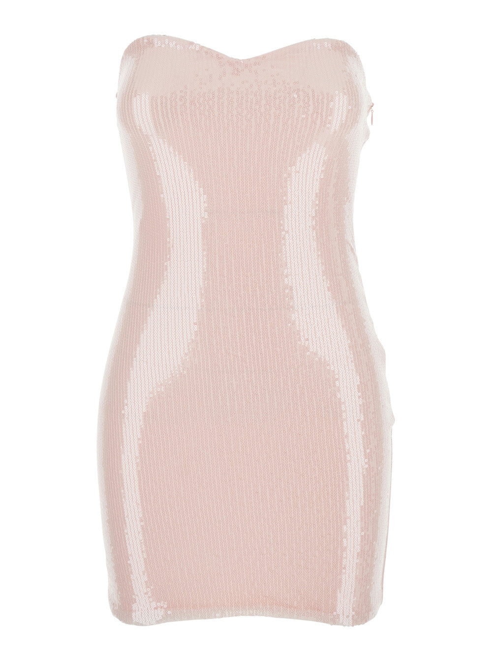 Mini Dress Siwa Paillettes Pink With Silk Sequins For Women
