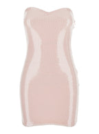 Mini Dress Siwa Paillettes Pink With Silk Sequins For Women