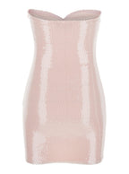 Mini Dress Siwa Paillettes Pink With Silk Sequins For Women