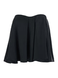 TOP Black Acetate Polyester Tops