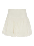 Dress EMBROIDERY with White Ramie for Women Skirt