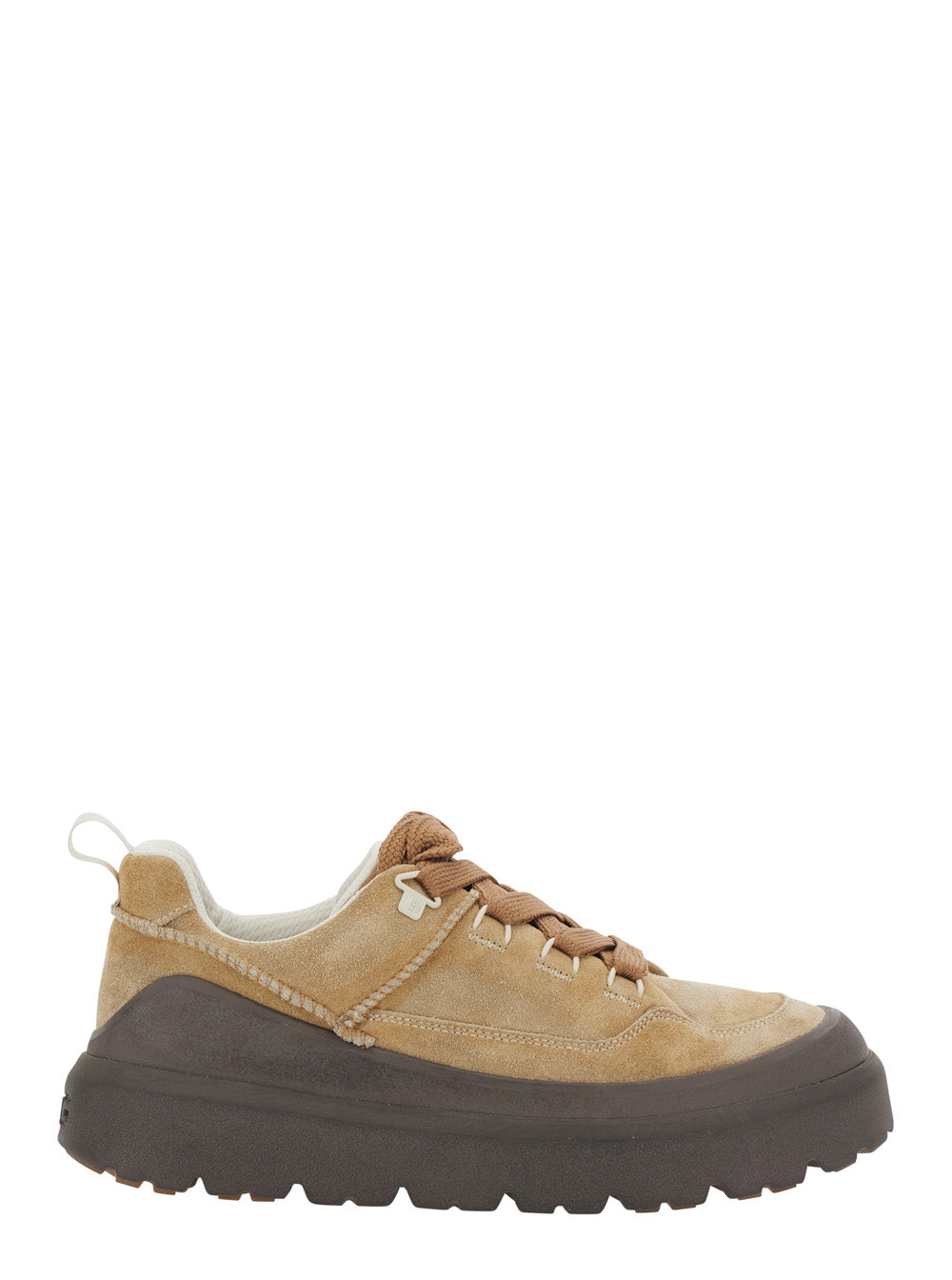 M HERITAGE UTILITY SNEAKER KNOLL Brown with leather details and lace-up closure for Men Textile Synthetic