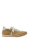 Beige Sneakers Viscose Labradorite Linen