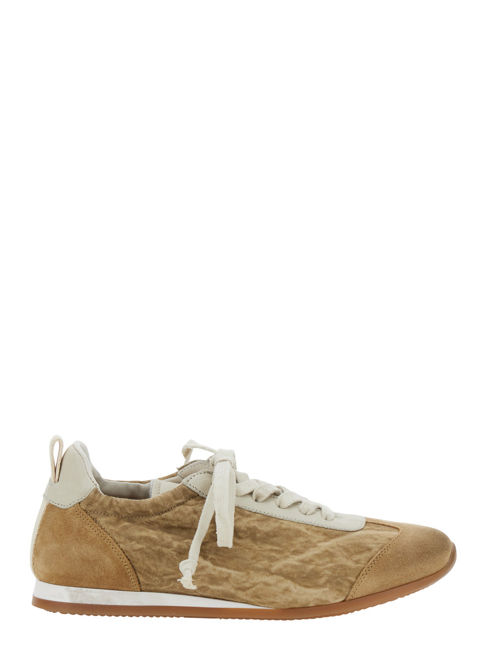 Beige Sneakers Viscose Labradorite Linen