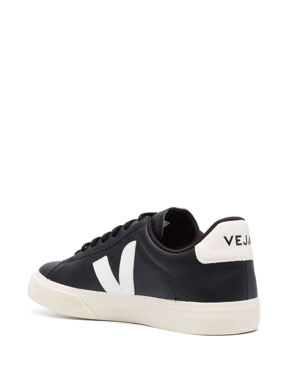 Sneaker Campo with Black and White Vegan Leather Logo Unisex Organic Traced