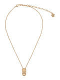 Gold-Colored Necklace with Medusa Head Pendant in Brass for Men Metallic Necklaces