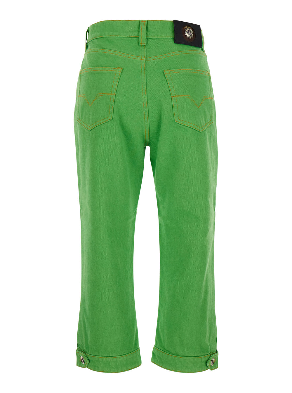 Jeans CAPRI LOOK1 Green with Iconic Details in Cotton Men - 26
