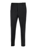 LOOK 20 DOUBLE PLEAT WOOL PANTS Brown Mohair Trousers