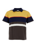Multicolor STRIPS T-Shirt with Colorful Details for Men Cotton Tshirts And Polo Shirts