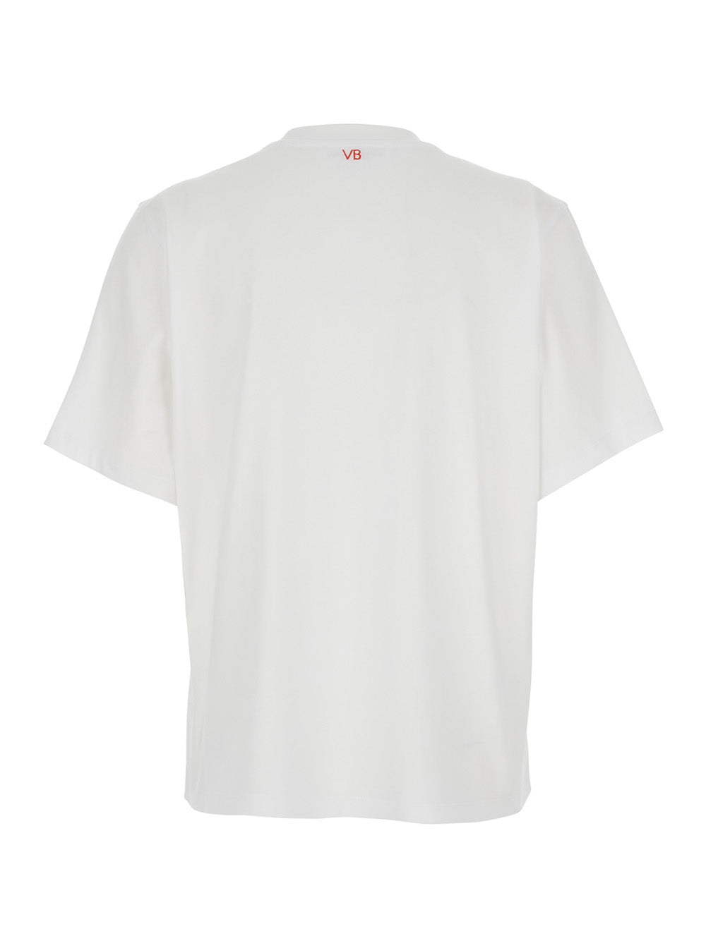 White Cotton Crew Neck T-shirt with Front Lettering Slogan for Women Organic Tshirts And Polo Shirts