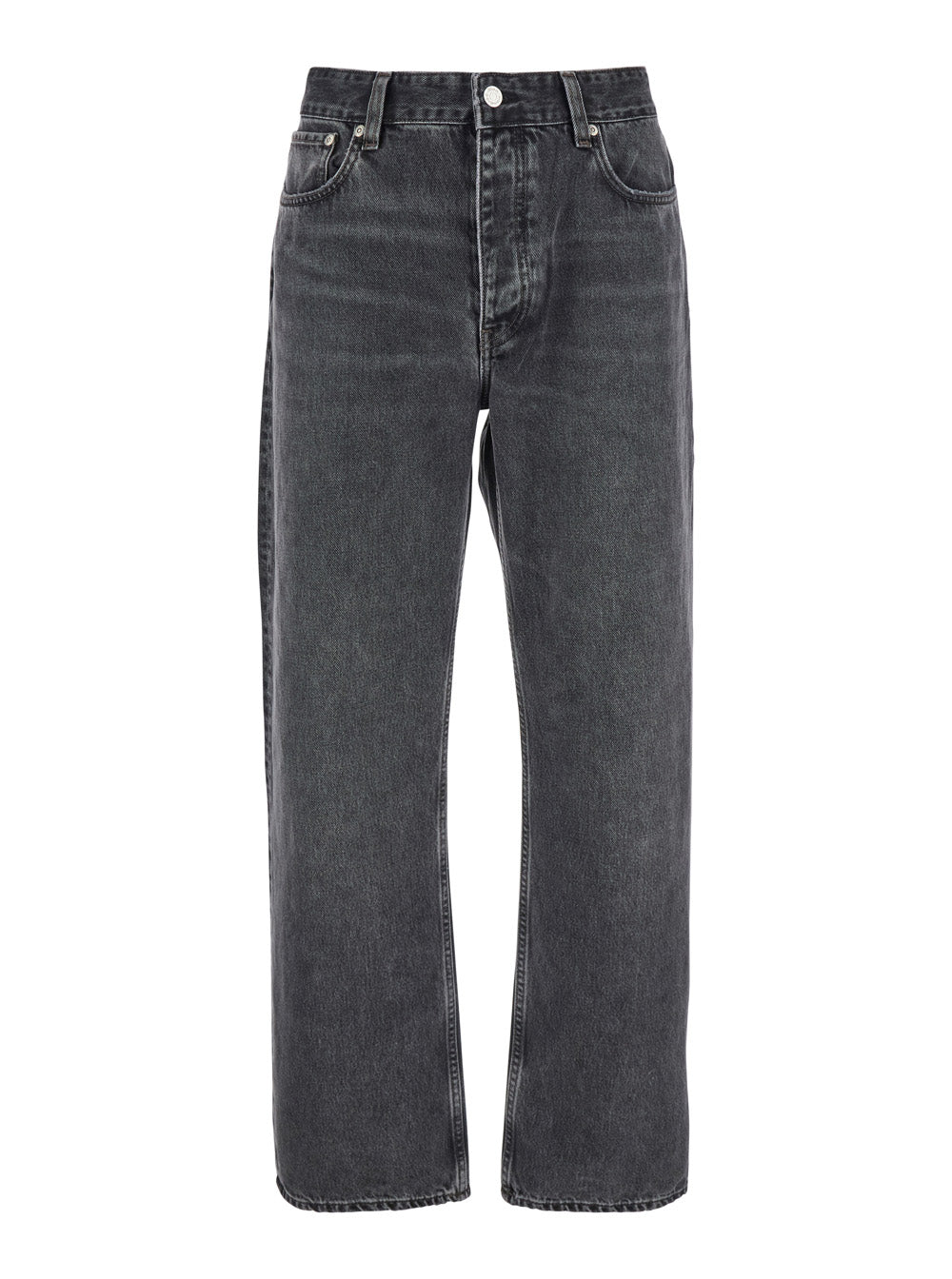 Black Denim Jeans with Belt Loops for Men Organic Cotton
