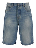 KAYCE DENIM SHORTS Blue - Five-pocket In Cotton Women Light Organic And Bermuda