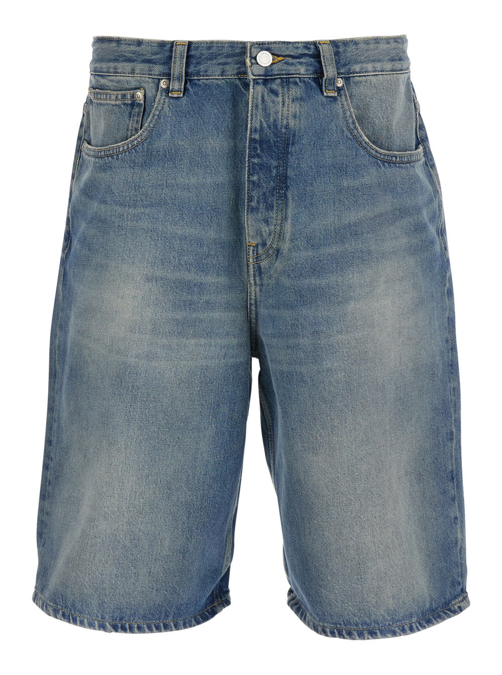 KAYCE DENIM SHORTS Blue - Five-pocket In Cotton Women Light Organic And Bermuda