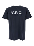 Blue T-Shirt with Logo on the Front in Cotton for Men Blu Biologic Tshirts And Polo Shirts
