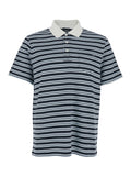 Multicolor Polo Shirt with horizontal striped motif In cotton for men Tshirts And
