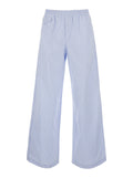 Lou Pants Light Blue With Front Pockets And Cotton Elastic Man Trousers
