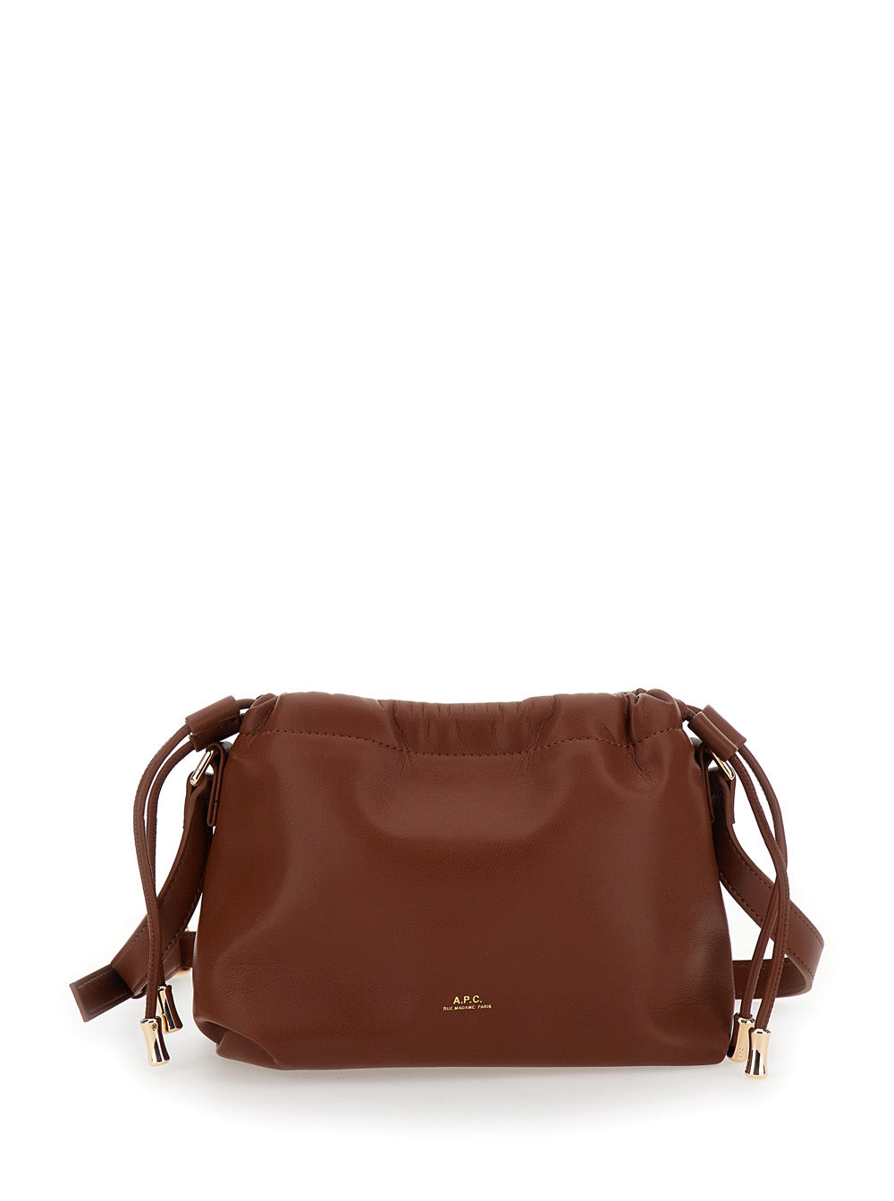 Ninon Mini Crossbody Bag With Engraved Logo On The Front And Adjustable Ecoleather Strap Brown Women