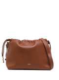 Louise Brown Crossbody Bag With Logo Lettering On The Front And Drawstring Closure Ecoleather Woman