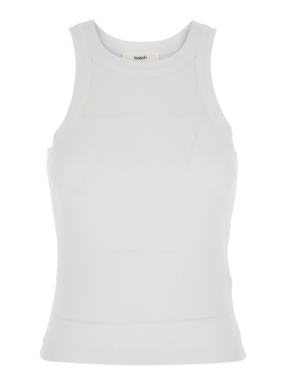 T-Shirt Cynda White With Round Neck And Short Sleeves Cotton For Women