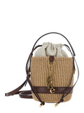 Handbag S941 With Leather Charm Beige Women Hand Bags