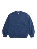 Crewneck Sweatshirt with Logo Printed on the Front in Blue Cotton for Girls Blu Sweatshirts