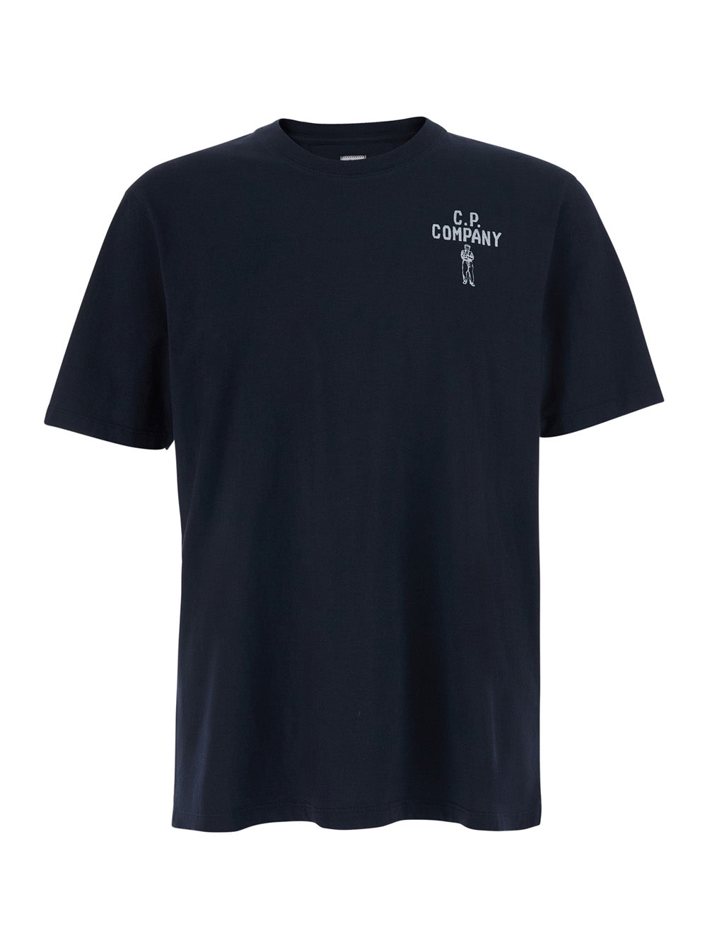 Blue T-Shirt with Round Neck for Men Blu Cotton Tshirts And Polo Shirts
