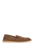 Brown Loafers Florio with DG Logo Detail on the Side in Suede for Men Calf