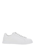 Sneaker Portofino Light with Logo Patch on the Tongue and Tone-on-Tone Lettering Heel in White Leather for Men Cotton Lamb Sheep