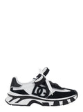 Black Sneakers DG COUTRYROAD with contrasting details. Rubber sole. In leather. Men. Lamb Sheep