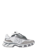 Coutryroad Gray Low Top Sneakers Patch Logo on the Tongue and Maxi Side in Leather for Men Grey Lamb Sheep