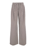 Brown Mens Striped Pants In Tech Fabric Trousers