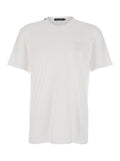 White T-shirt with DG Logo In Cotton for Men Tshirts And Polo Shirts