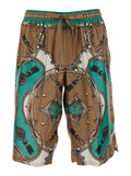 multicolor Bermuda Vanity with all-over print in Silk for men Shorts And