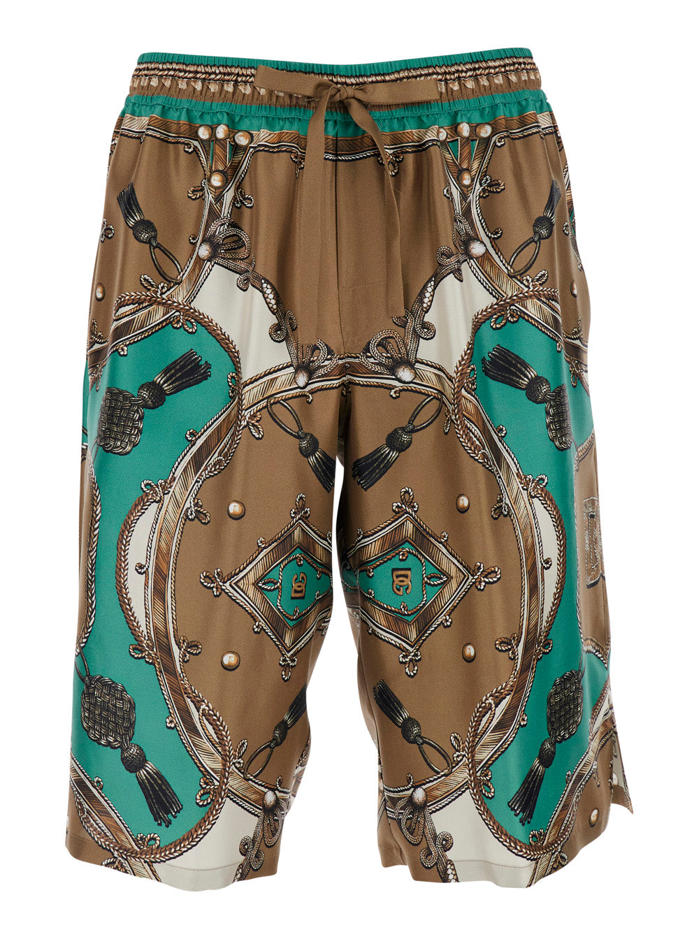 multicolor Bermuda Vanity with all-over print in Silk for men Shorts And