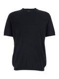 Crew Neck T-Shirt F.16gg Black in Fabric Men Jersey