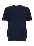 ROUND NECK T-SHIRT F.16gg Blue in Cotton Women Blu Jersey