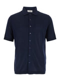 F.16gg Short Sleeve Shirt Blue Blu And Blouses