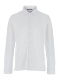 Shirt M-L with Light Piquet Collar White And Blouses
