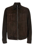 SUEDE BOMBER - Jackets Brown Men Outerwear