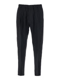 Pants LANA Black with Classic Cut in Wool and Polyester Blend for Women Trousers