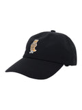 Dressed Fox Cap - Black With Embroidered Logo On The Front Made Of Cotton Unisex Hats And Gloves