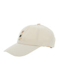 Hat Dressed Fox Beige With Embroidered Logo In Cotton Unisex And Gloves
