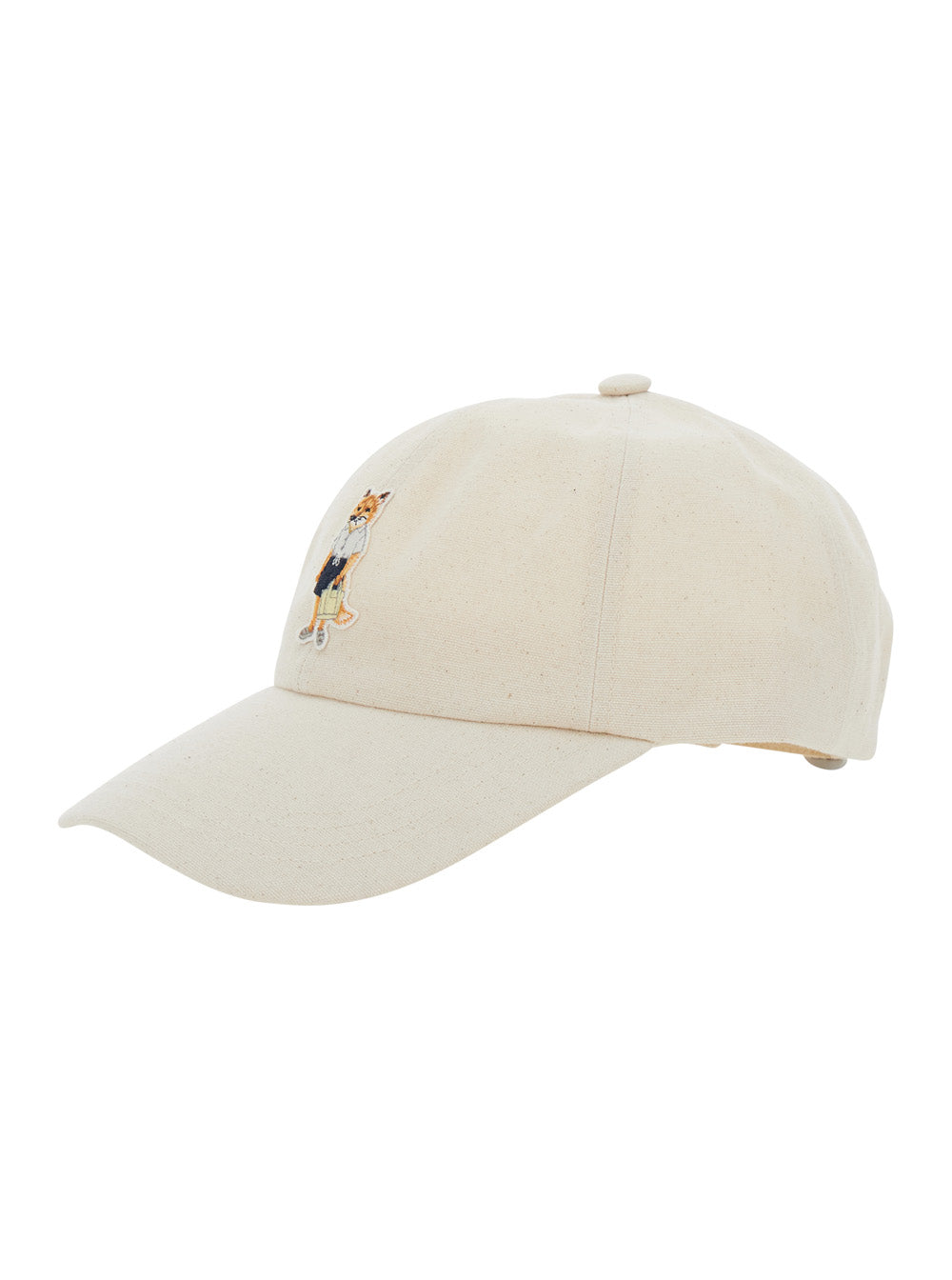 Hat Dressed Fox Beige With Embroidered Logo In Cotton Unisex And Gloves