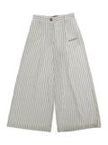 Pants MX0307MX00WMAXP47FMX104 with Front Pockets and Elastic Waist in White for Women Viscose Polyamide Trousers