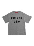 Gray T-Shirt with Front Print in Cotton for Girls Grey Tshirts And Polo Shirts