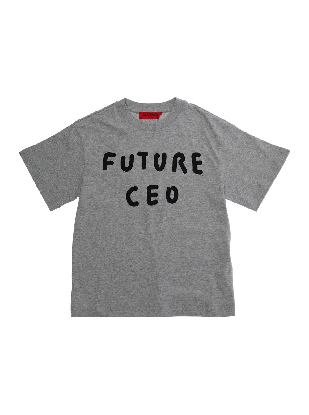 Gray T-Shirt with Front Print in Cotton for Girls Grey Tshirts And Polo Shirts