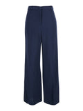 Blue High-Waisted Pants with Side Pockets for Men Blu Trousers