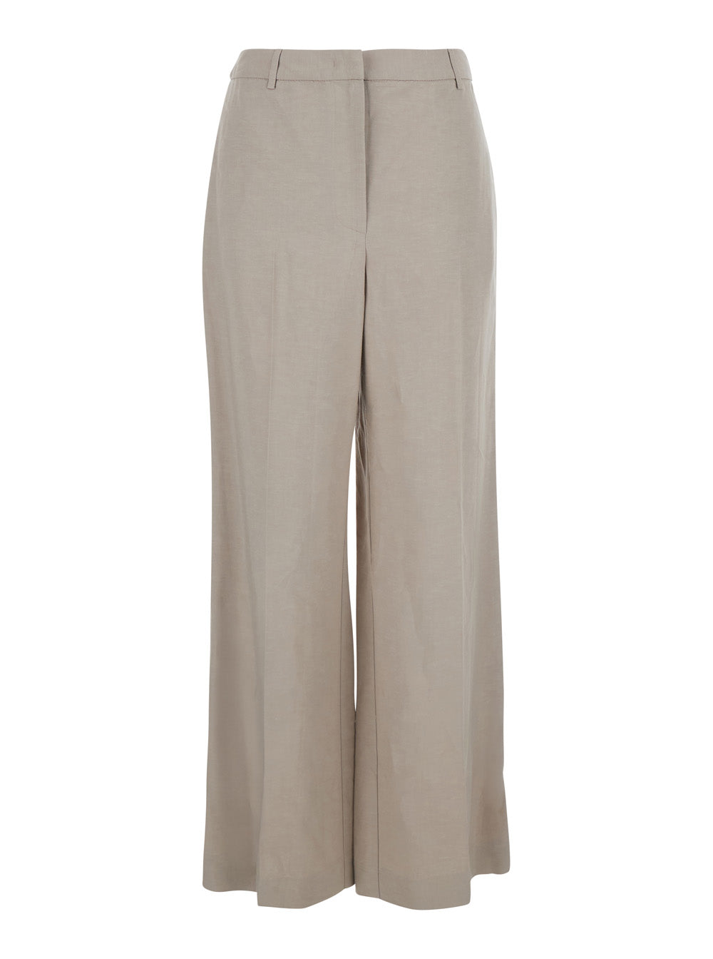 Gray Pants with Side Pockets and Elastic Waistband for Men Grey Trousers
